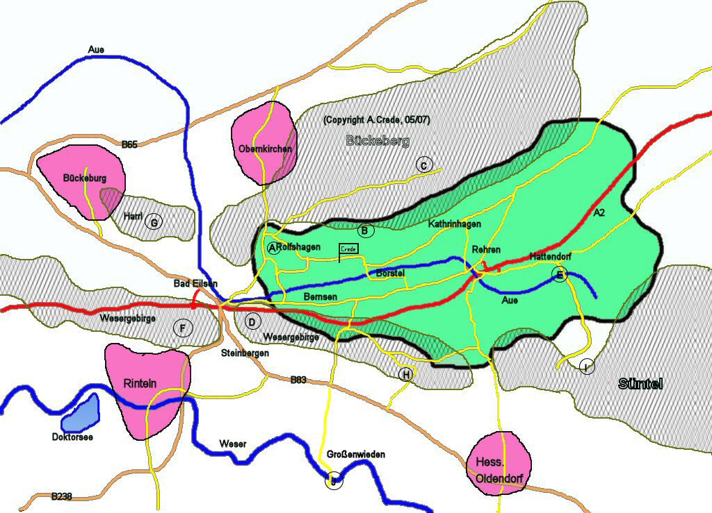Karte Auetal